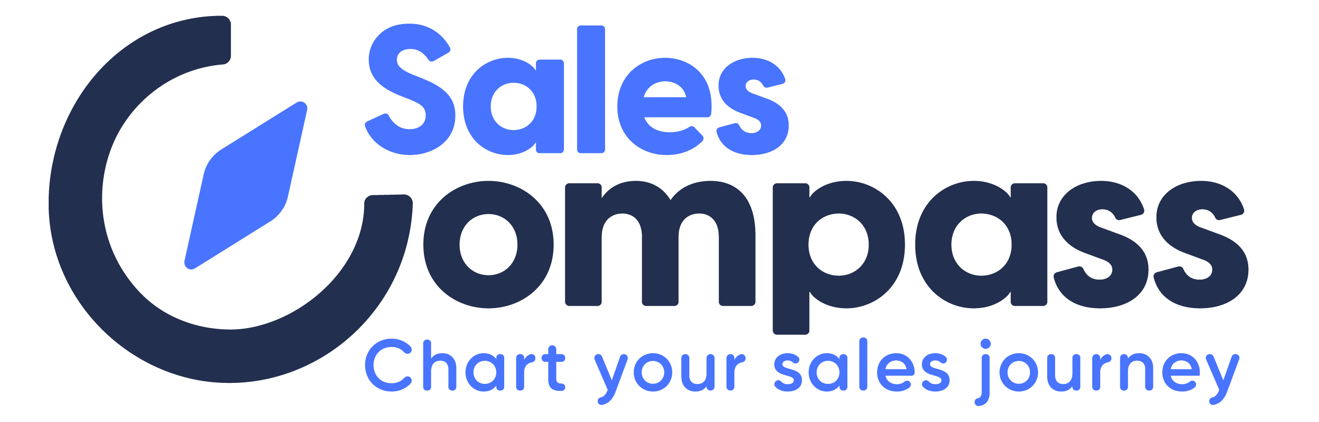 sales compass logo with text